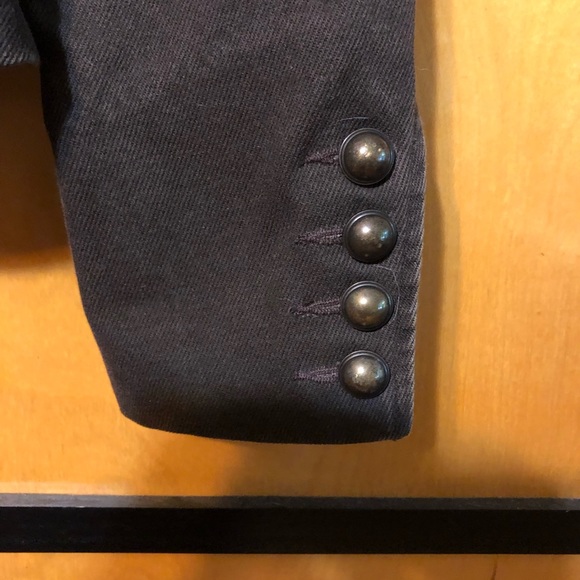 Vintage Jacket Blazer Jacket by Debbie Shuchat 100% Cotton in Brown, Size 4 - Picture 8 of 10